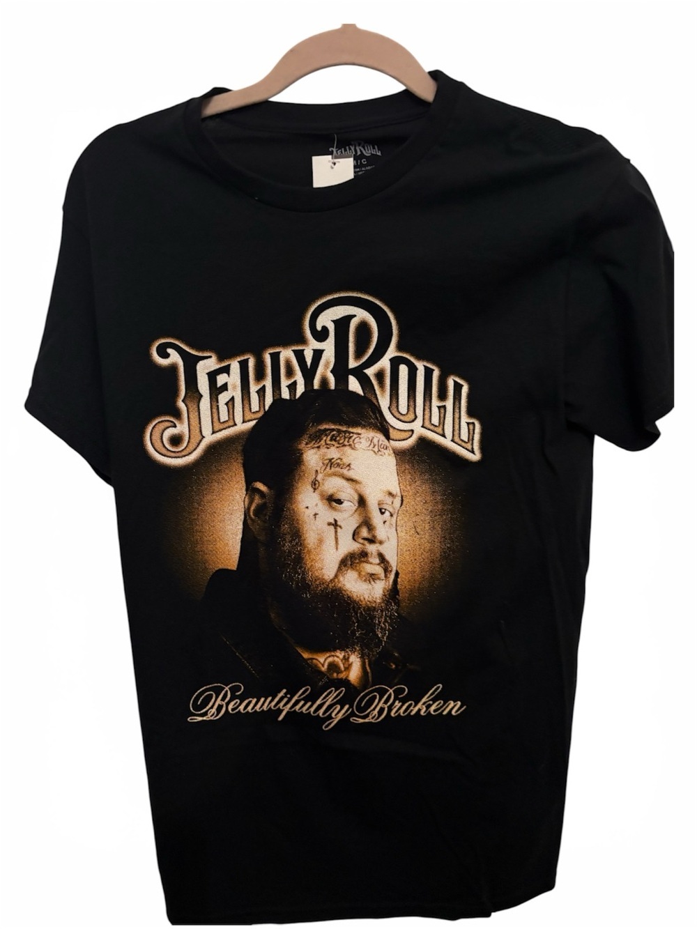 Women’s Black Graphic Tee - Beautifully Broken Jelly Roll